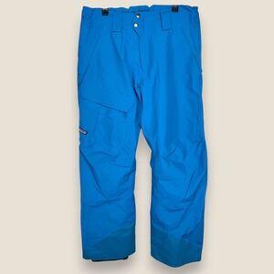 Patagonia Mens Powder Bowl Pants Men Medium Blue Snow Ski Snowboard Waterproof